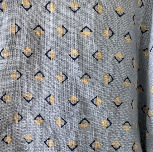 Ted Baker Arnel 100 % Linen Geo..Button Down Shirt... Size 6.. ( XXL) - Picture 6 of 7